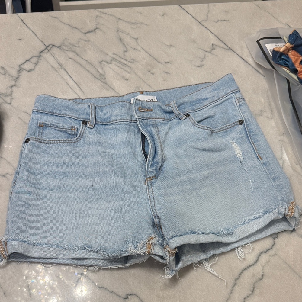 LOFT Light Wash Jean Shorts